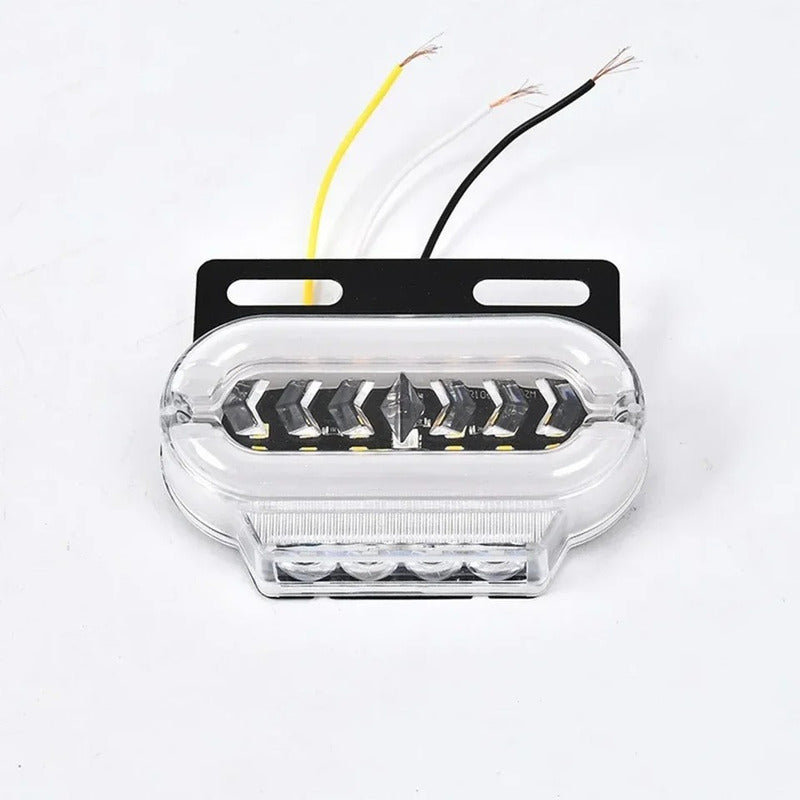X4 Luz Led Trocha Bicolor Luz Lateral Led Advertencia 24v