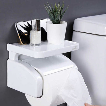 Dispensador De Confort Porta Papel Higiénico + Soporte D Cel Blanco 30127