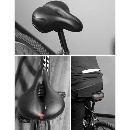 Sillin Asiento D Bicicleta Antiprostático Acolchado Meryfoam Negro Rojo Ja-sd-8082