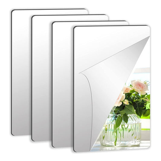 X4 Espejo Decorativo Vinilo Adhesivo Espejo 20x30cm Decora