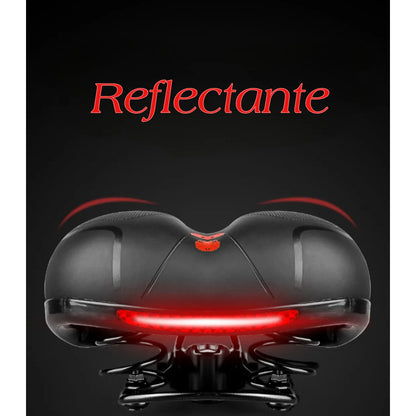Sillin Asiento D Bicicleta Antiprostático Acolchado Meryfoam Negro Rojo Ja-sd-8082