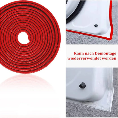 Moldura De Auto Sello Presión Protectora Puertas Capot 10mt Rojo 10mt