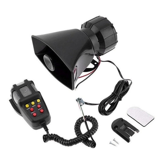 Bocina Policial Sirena Carabinero 7 Tonos Megafono 100w 12v