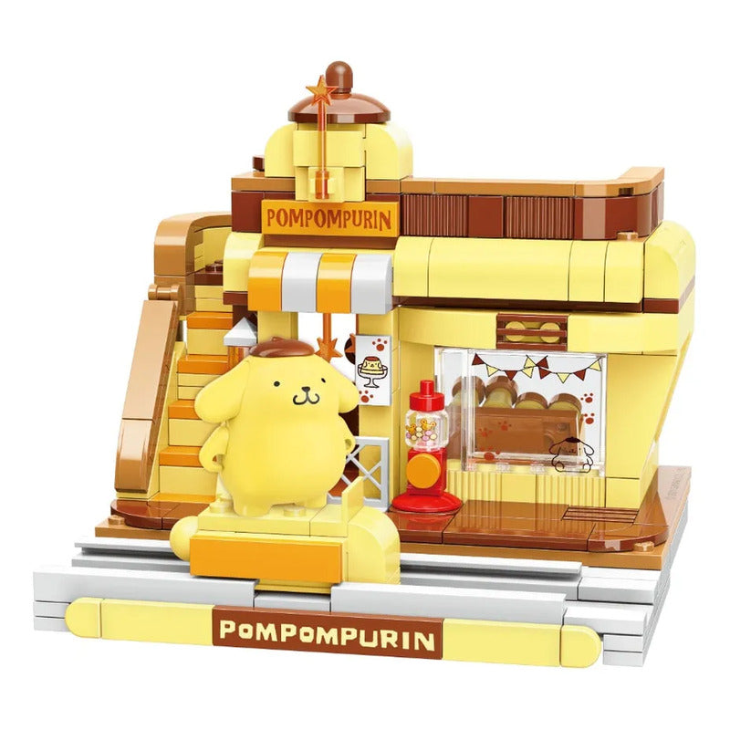Set Bloque De Construcción Keepplay Sanrio 366 Pieza Kawaii 366 Pompompurin Pudding Shop