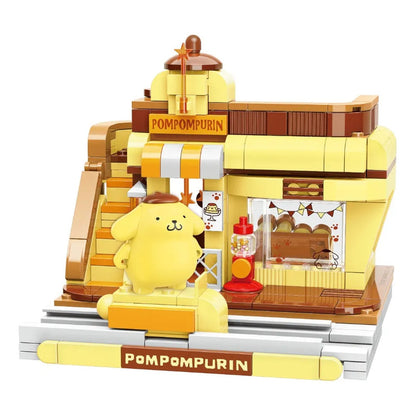 Set Bloque De Construcción Keepplay Sanrio 366 Pieza Kawaii 366 Pompompurin Pudding Shop