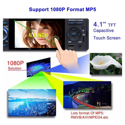 Radio Auto Aiwa 1 Din Con Pantalla 4.1 + Cámara De Retroceso