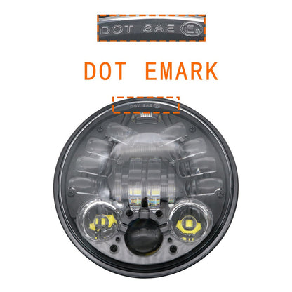 Foco Led Delantero De Moto Con Luz De Viraje 5.75 Pulgada H4