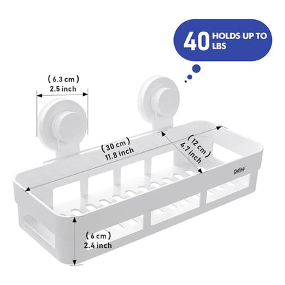 Estante Rectangular Bathlux Con Ventosa