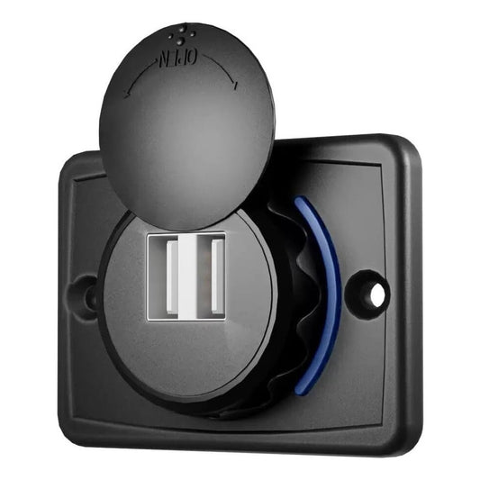 Cargador Usb Dual Sobrepuesto Cubierta Protector 2.1a 12-24v