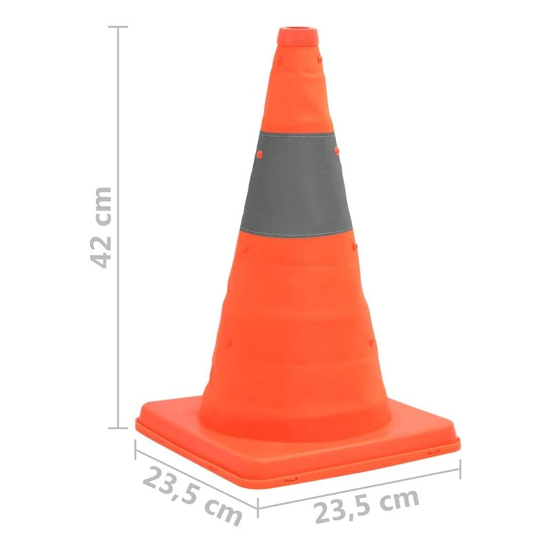 Cono De Emergencia Reflectante Retractil Cono 40cm 1cinta