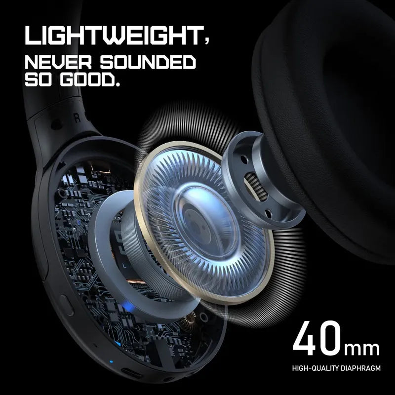 Audifono Bluetooth Onikuma B3 Micrófono Anc Luces Arcoíris Negro B3