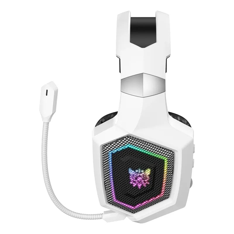 Audifono Gamer Onikuma 3modos Conexión Bluetooth Usb C Gt806 Gt806 Blanco Rgb