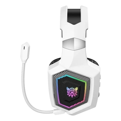 Audifono Gamer Onikuma 3modos Conexión Bluetooth Usb C Gt806 Gt806 Blanco Rgb
