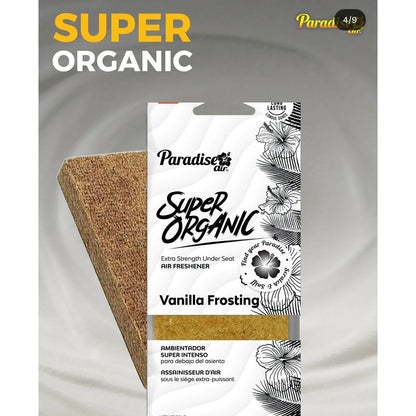 Ambientador Super Organic Aromatizante Paradise Air Auto Cas Madera Vanilla Frosting