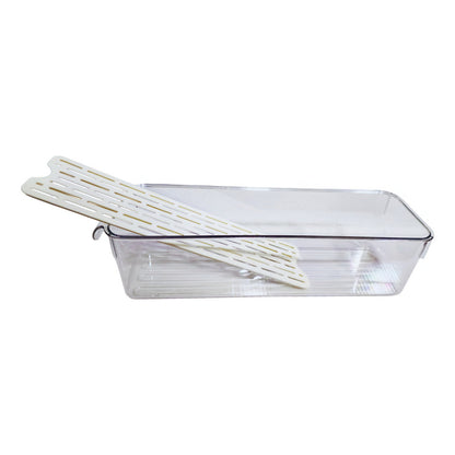 Organizador Refrigerador Contenedor Acrílico Con Tapa Fresco