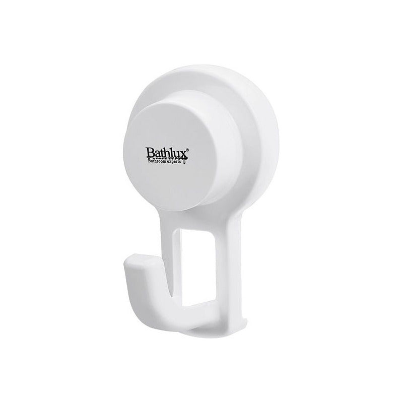Bathlux Gancho Percha Con Ventosa Baño Sin Perforar Color Blanco