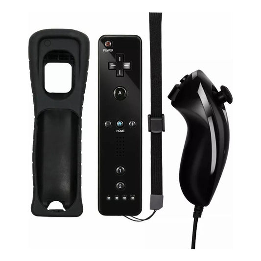 Joystick Compatible Con N-wii Wiimote + Nunchuk + Funda Wii