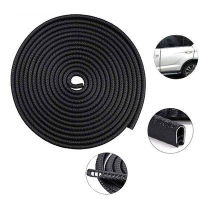 Moldura De Auto Sello Presión Protectora Puertas Capot 10mt Negro 10mt