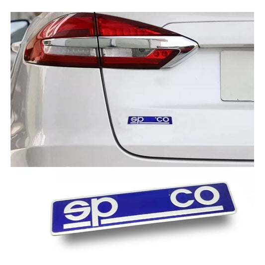 Logo Emblema Metálico Adhesivo Sp Auto Tunning Universal/r&c