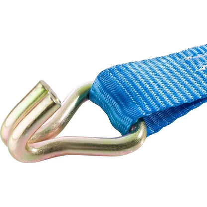 Eslinga De Amarre Con Tensor 25mm X 4.6mt Eslinga Ratchet Azul H72-46