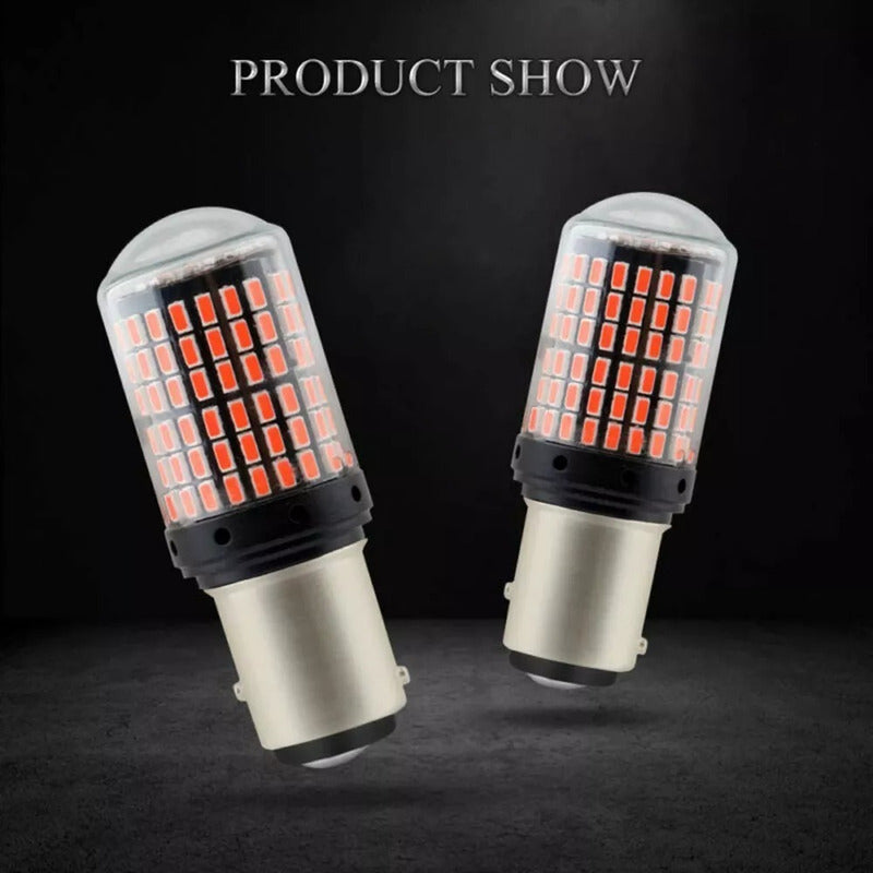 X2 Ampolleta Destellante Rojo 144led Luz Freno Estrobo Canbu