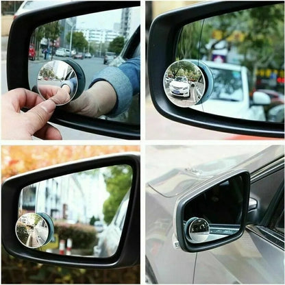 X2 Espejos Laterales Retrovisor Punto Ciego 360 Ajustable 2