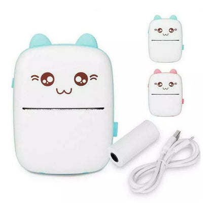 Mini Impresora Térmica Inalámbrica Portátil Bluetooth Gato