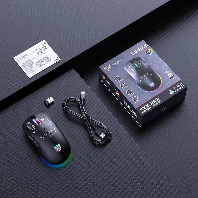 Mouse Inalámbrico Onikuma Cw935 Bluetooth Mouse Gamer Cw935 Black