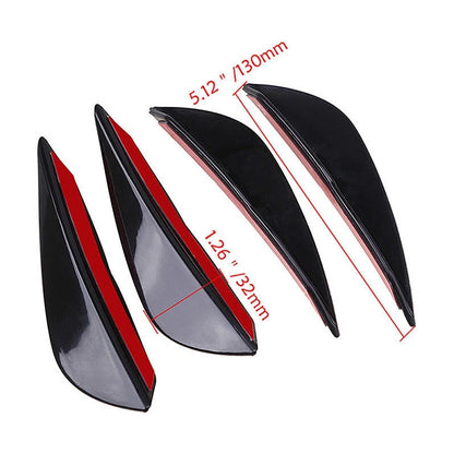 X4 Mini Aleta Difusor Parachoque Adhesivo Decoración Tunning