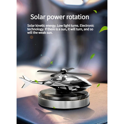 Aromatizante Solar Helicóptero Giratorio Difusor Aroma Auto Color Plateado Fragancia Incienso 174127