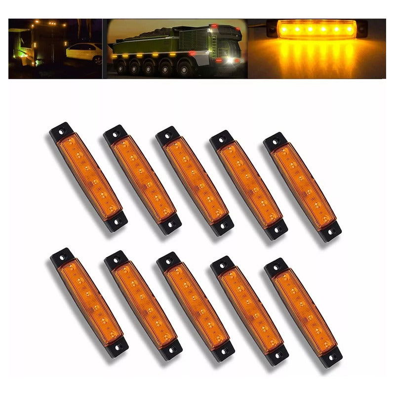 X30 Luz Led De Trocha Lateral Posición Bivoltaje 12-24v 6led