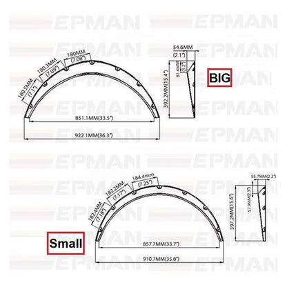 Fender Flares Tapabarro Negro Auto Universal Tuning /r&c