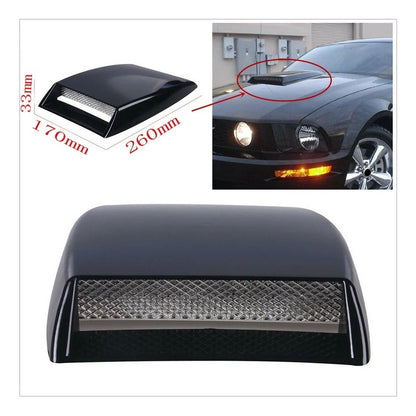 Toma De Aire De Capot Adhesiva Auto Tuning Universal Negrope Negro Negro Pequeña 800066