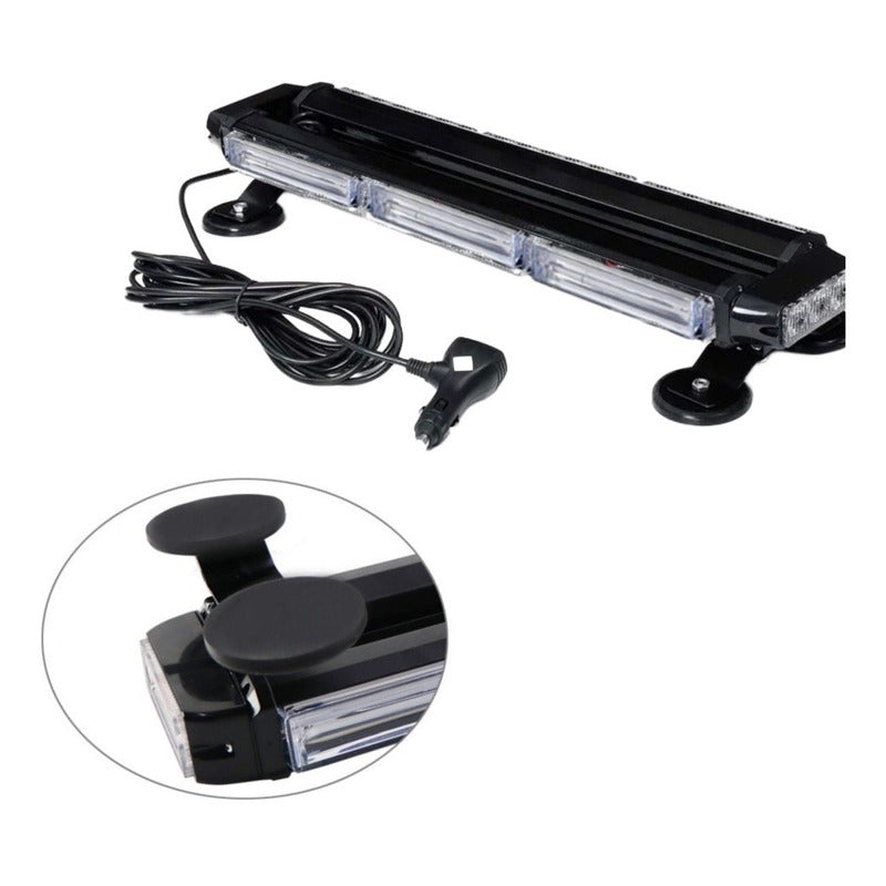Baliza Led De Techo Destellante Azul-rojo Estrobo Auto 12v