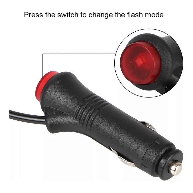 Baliza De Techo Auto Destellante 12-24v Estrobo Con Iman /r&