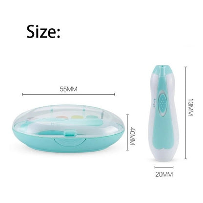 Cortador De Uñas Bebé Eléctrico Led Lima Pilas Trimmer Segur