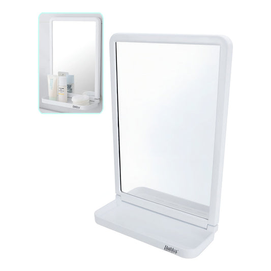Estante De Baño Con Espejo De Pared Con Ventosa Bathlux 3kg