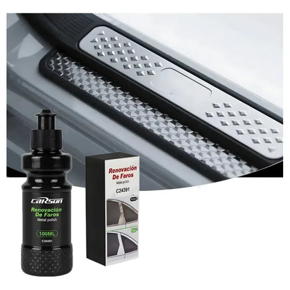 Kit Pulidor De Metal Carsun Restaurador Metal /pieza Cromada Negro C24391