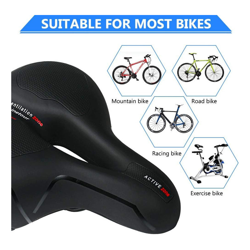 Sillin Asiento D Bicicleta Antiprostático Acolchado Meryfoam