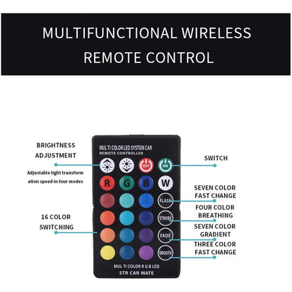 Mano Led Señal Parabrisa Auto Usb Luz Rgb Gestos Cn Control