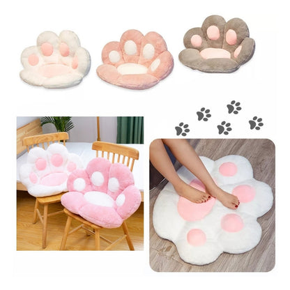 Cojín Para Silla Asiento Peluche Garrita Gato Mueble Mascota