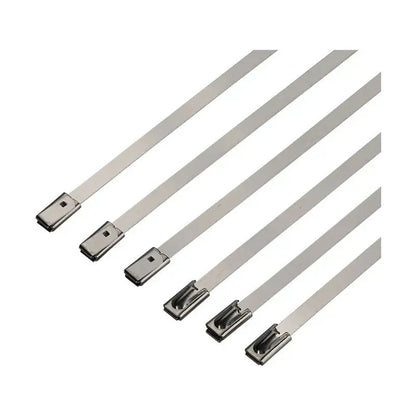 X7 Amarras Metalica Acero 304 Abrazadera 4.6x250mm Bridas Plateado 52713