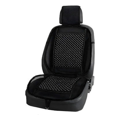 Respaldo Lumbar Ergonómico Negro Cn Bambú Negro Auto Oficina