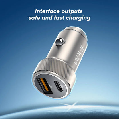 Cargador Auto Adaptador Carga Rápida 33w Tipoc 18w Usb 12-24