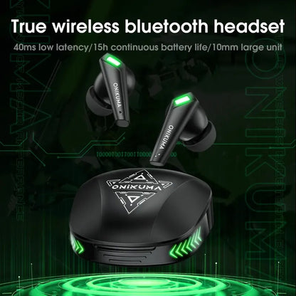 Audifono Inalambrico Gamer Onikuma T308 Bluetooth Tws In-ear Negro T308
