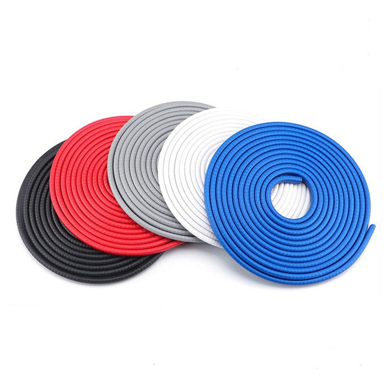 Moldura De Auto Sello Presión Protectora Puertas Capot 10mt Negro 10mt