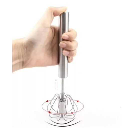 Batidor De Huevos Clara Semiautomático Fouet Professional De Acero Inoxidable