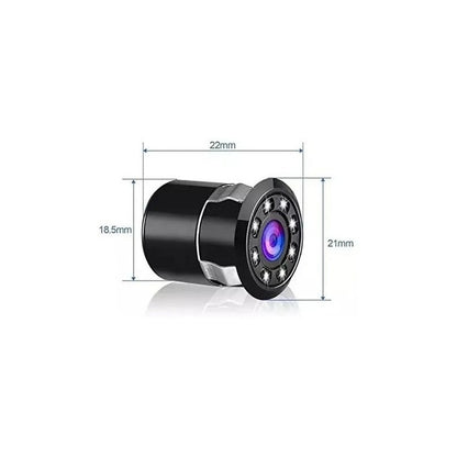 Camara De Reversa Hd Embutida 8 Led Retroceso Vision Nocturn Color Negra 8 Led