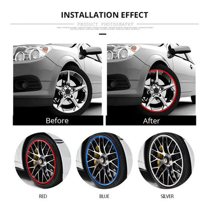Moldura Para Llantas Decorativa Y Protectora Auto Tuning Ryc