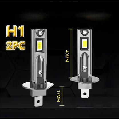 X2 Ampolleta Turbo Led 12v 6000k Auto Sin Cable Pug And Play H1 25249
